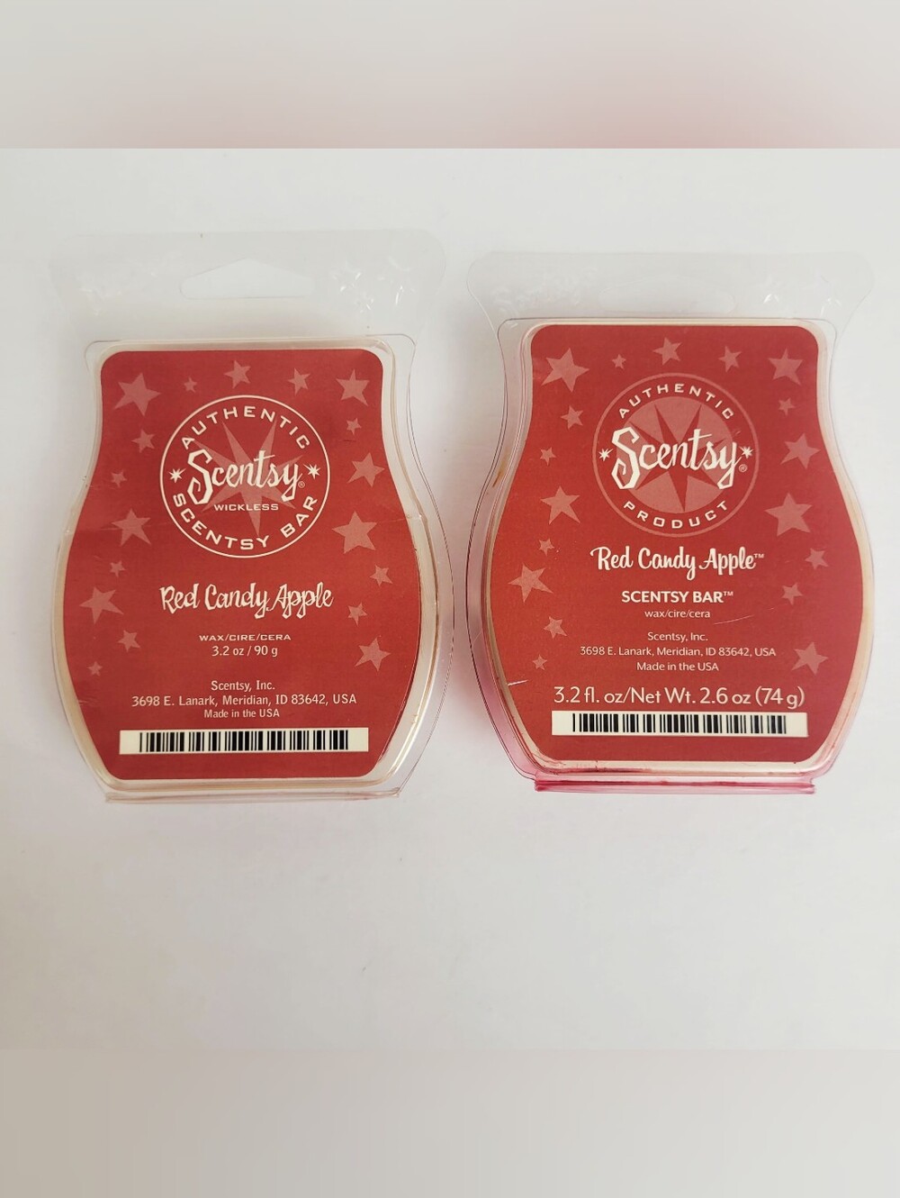 Scentsy Bar Red Candy Apple 3.2 oz~Lot of 2
